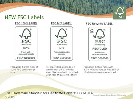 Misbruik Moeras syndroom Understanding the New FSC Labels - PaperSpecs